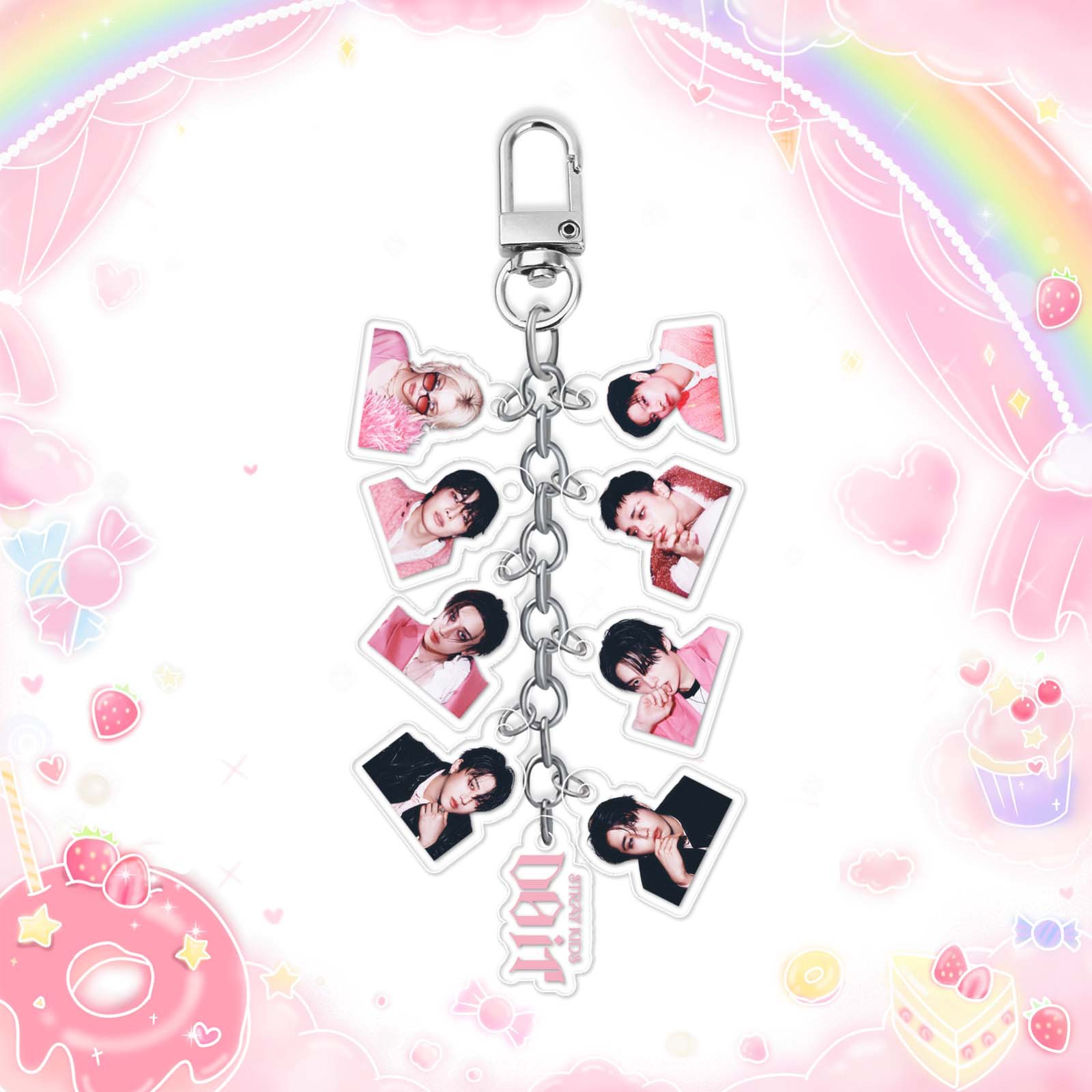 Straykids anime keychain