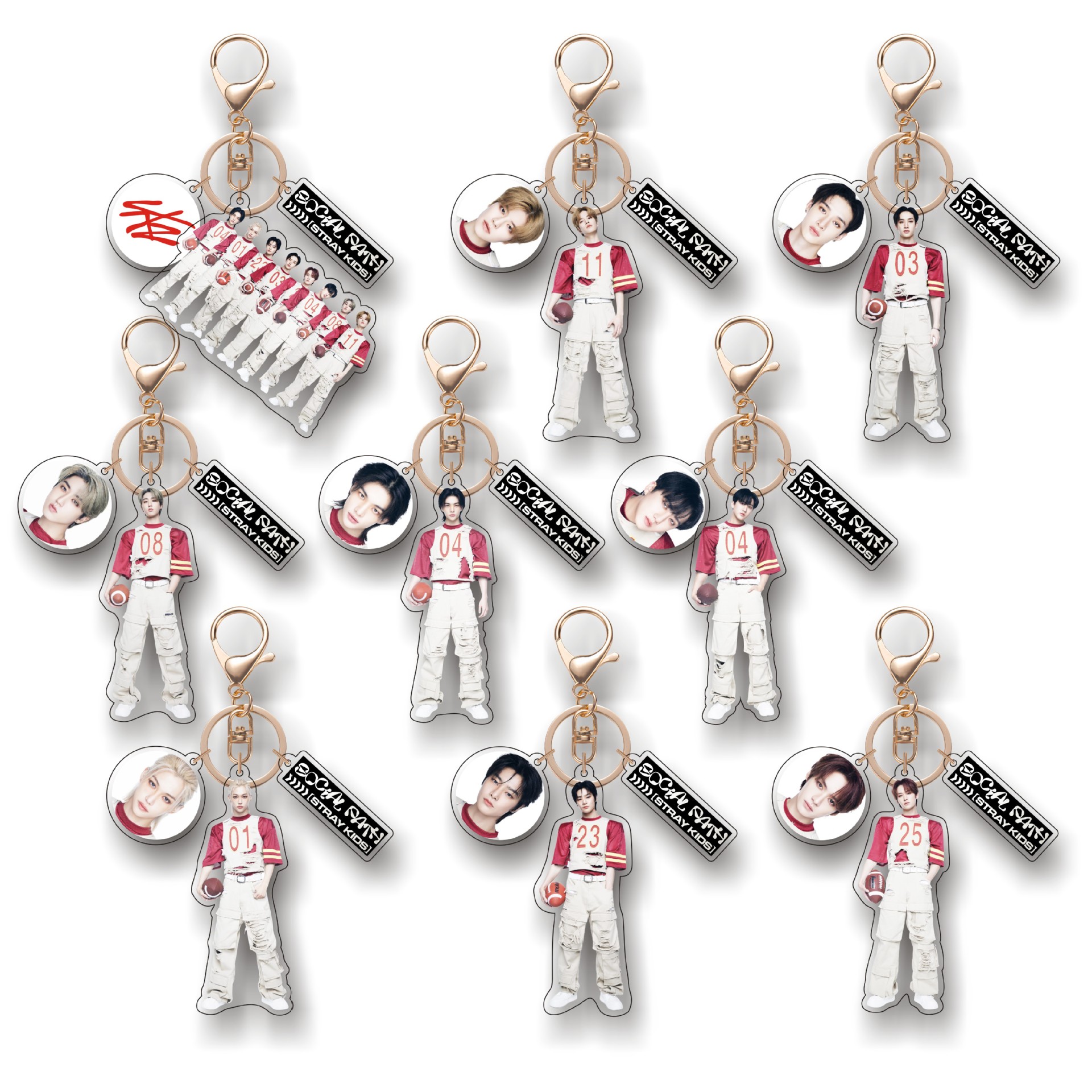 Straykids anime keychain