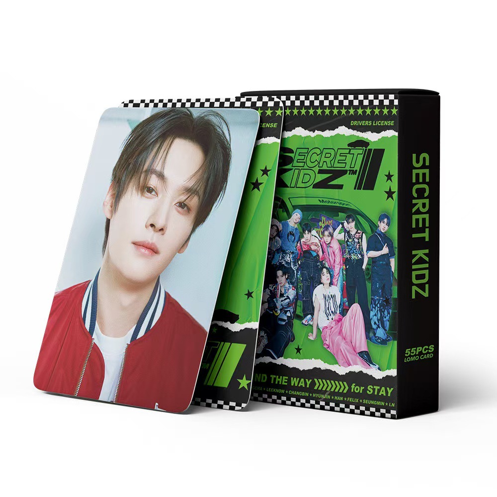 Straykids anime lomo cards price for a set of 55pcs