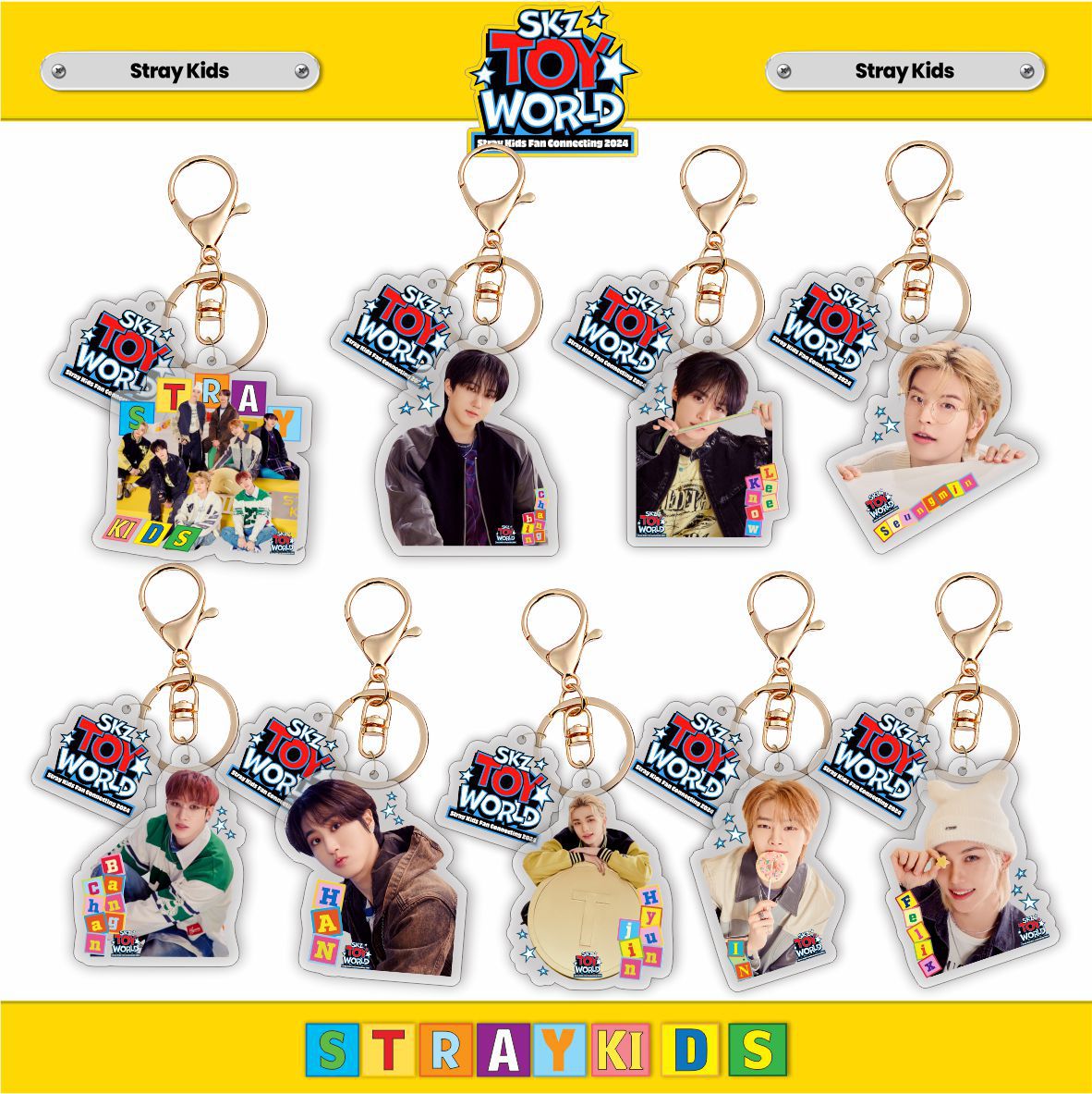Straykids anime keychain