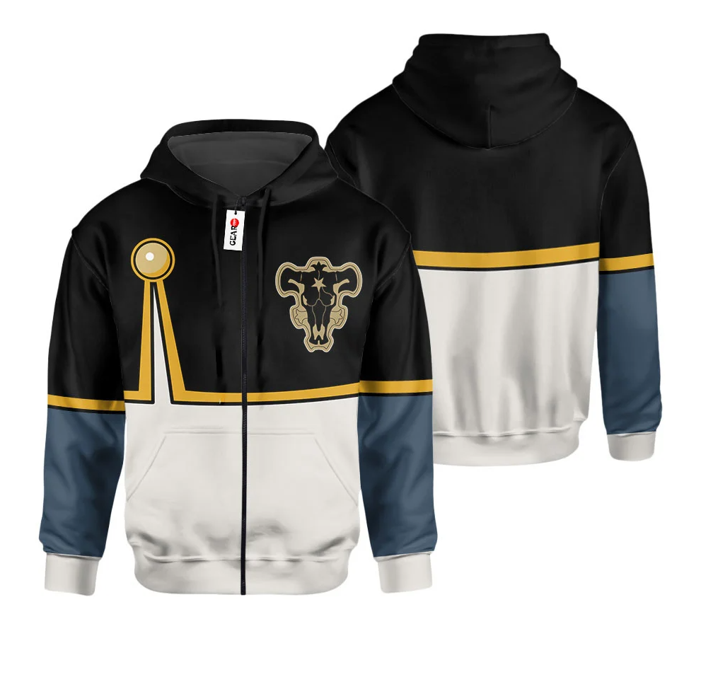 Black clover anime hoodie