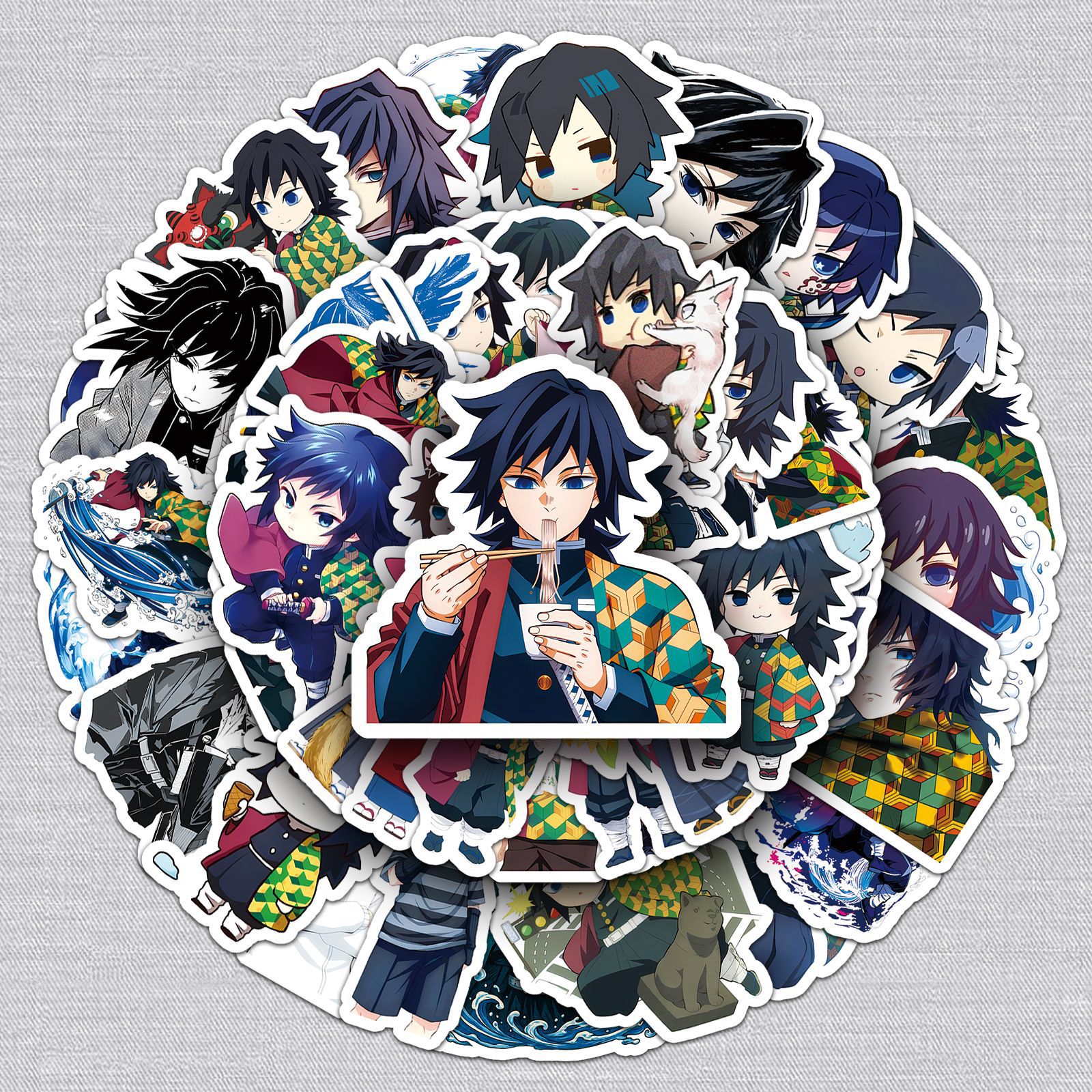 Demon slayer kimets anime waterproof stickers 50pcs a set
