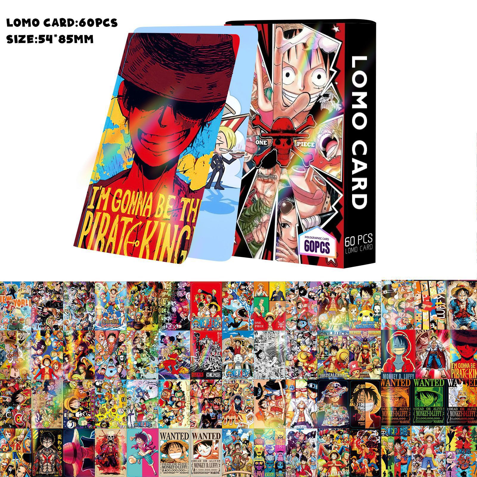 One Piece anime lomo cards price for a set of 60 pcs