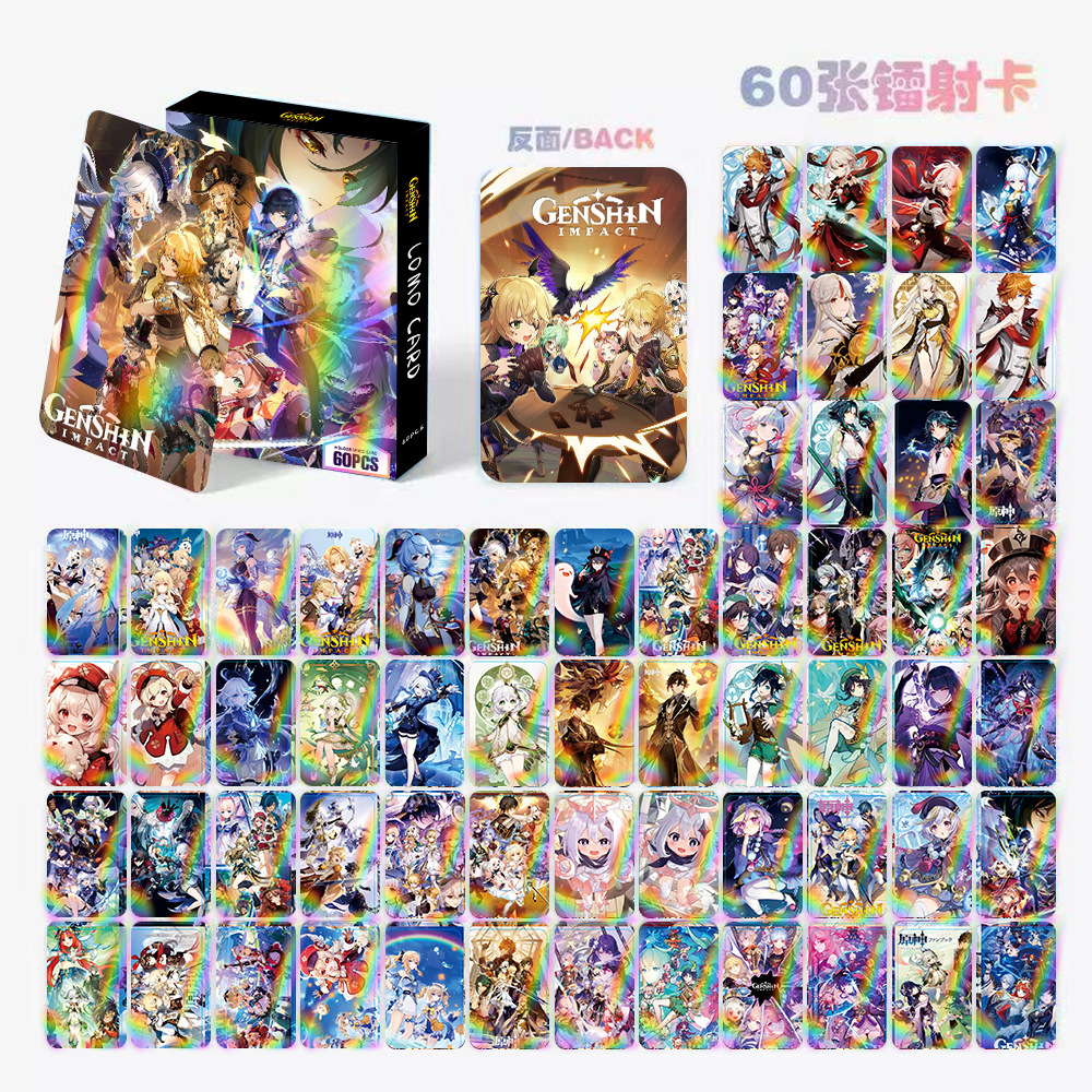 Genshin Impact anime lomo cards price for a set of 60 pcs