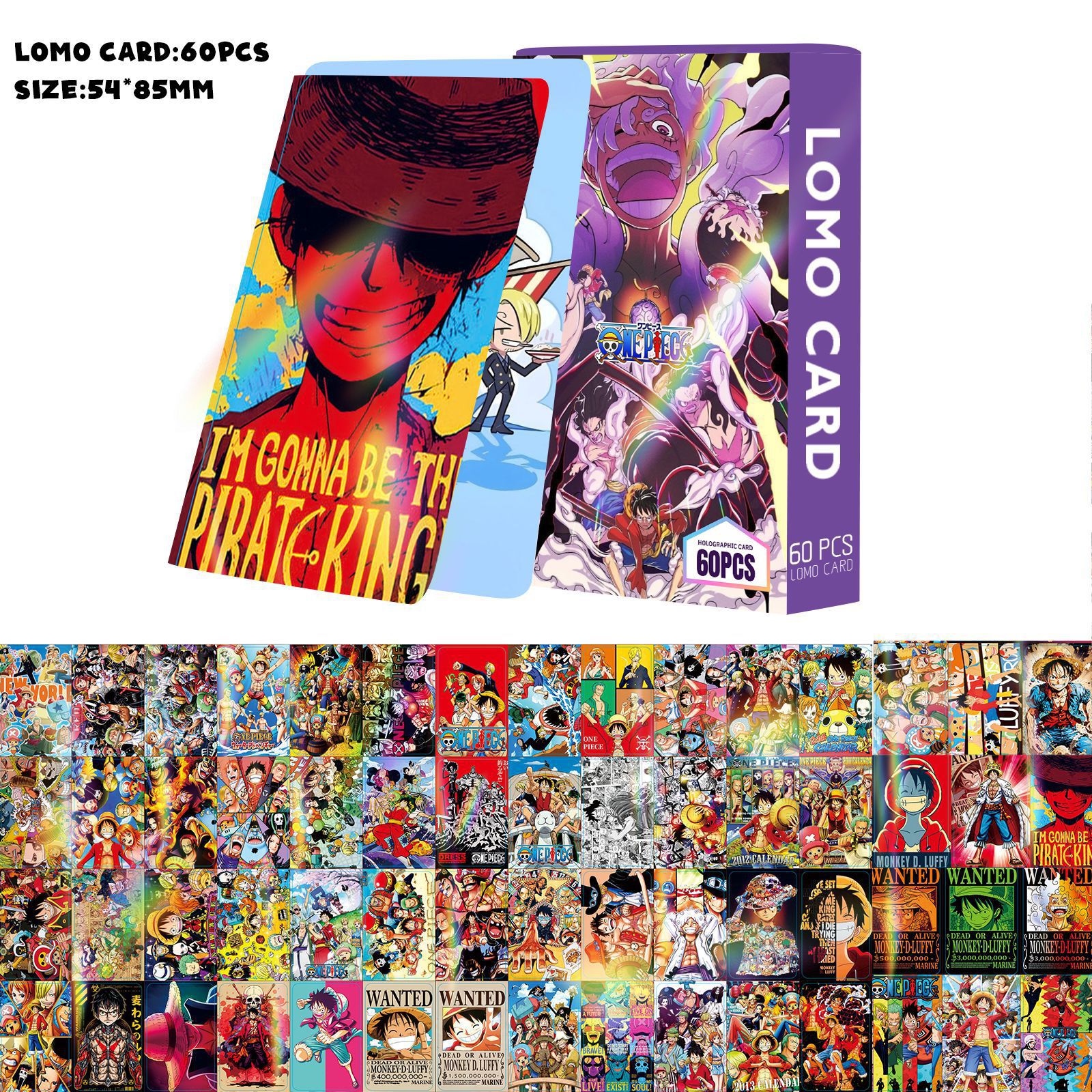 One Piece anime lomo cards price for a set of 60 pcs