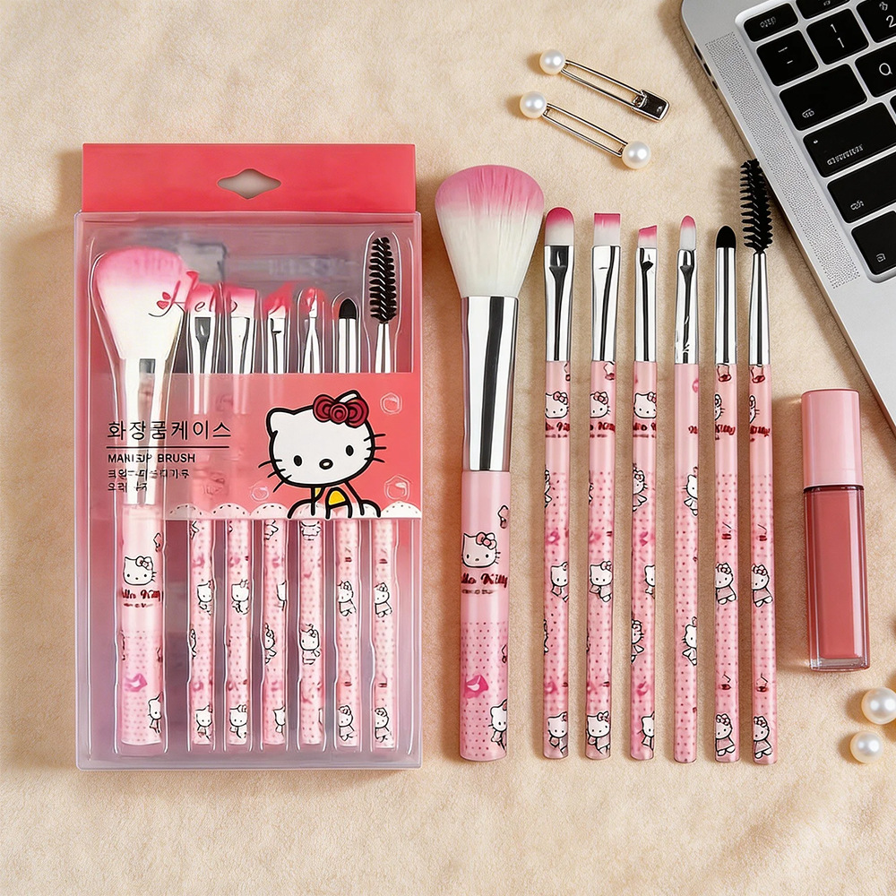 Hello kitty anime  makeup 8pcs a set