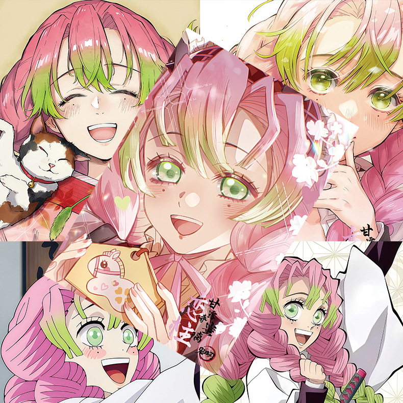 Demon slayer kimets anime poster price for a set of 8 pcs