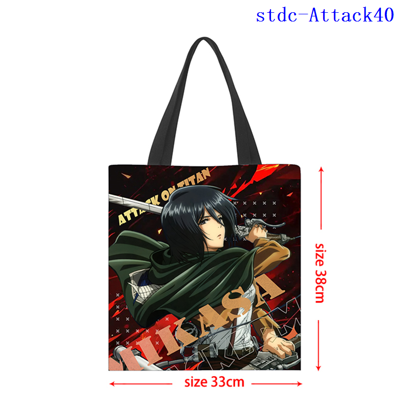 Attack on Titan anime bag 33*38cm