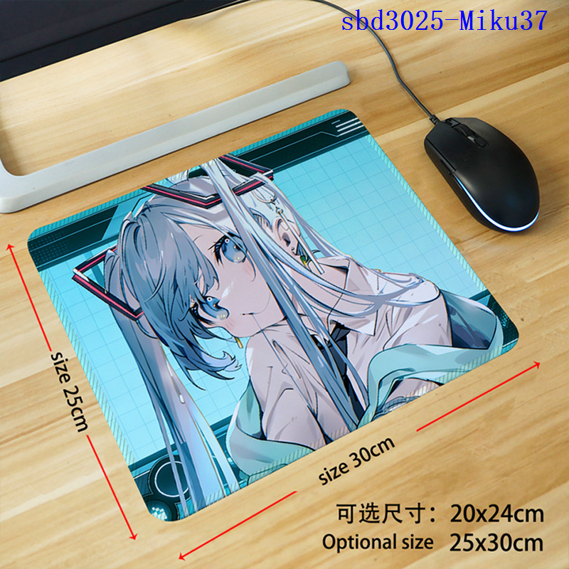 Hatsune Miku anime mouse pad 30*25*0.3cm