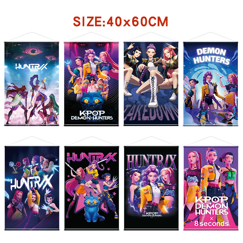Kpop demon hunters anime wallscroll 40*60cm
