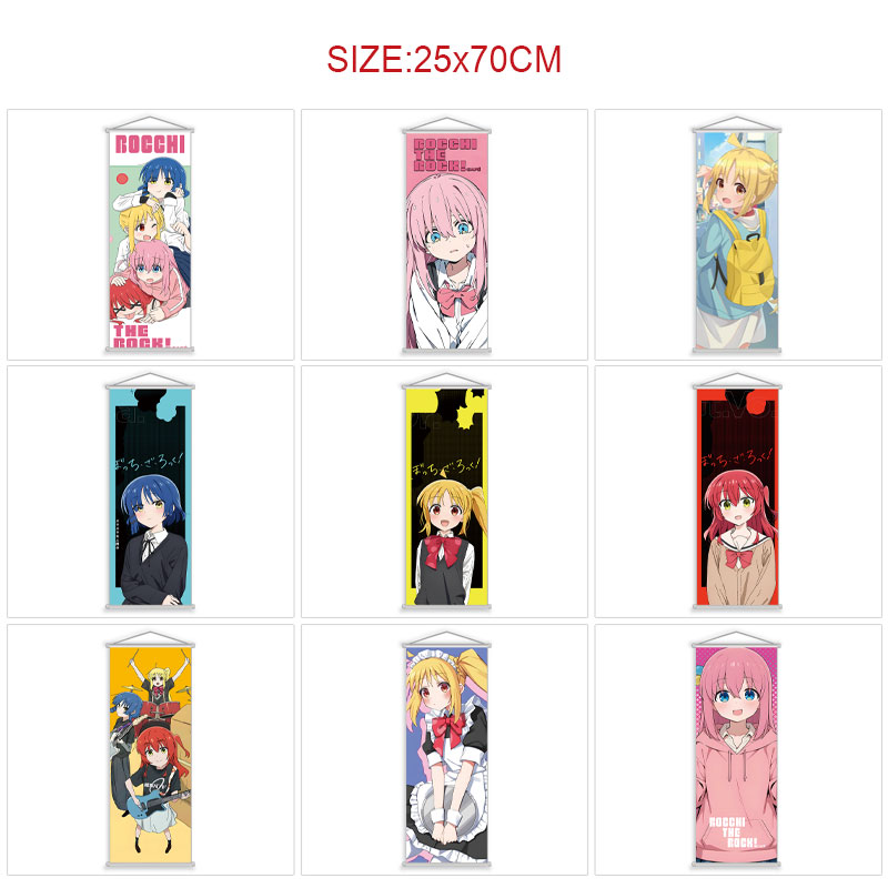 Bocchi the rock anime wallscroll 25*70cm price for 5 pcs