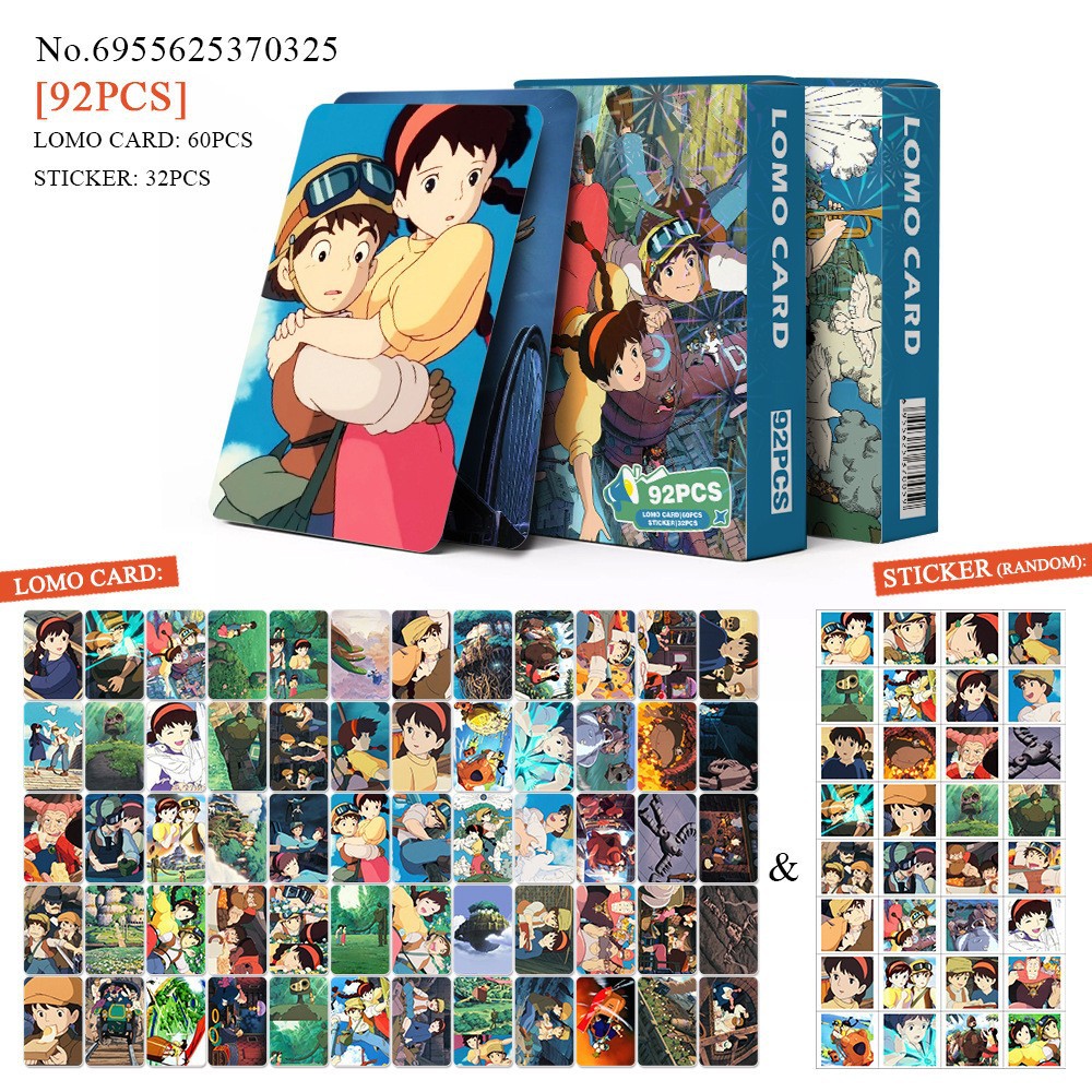 Spirited Away anime lomo cards price for a set of 92pcs