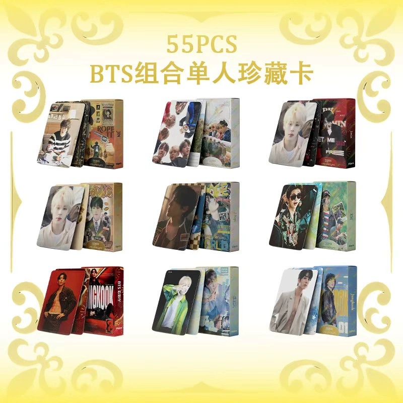 BTS anime lomo cards price for a set of 55pcs