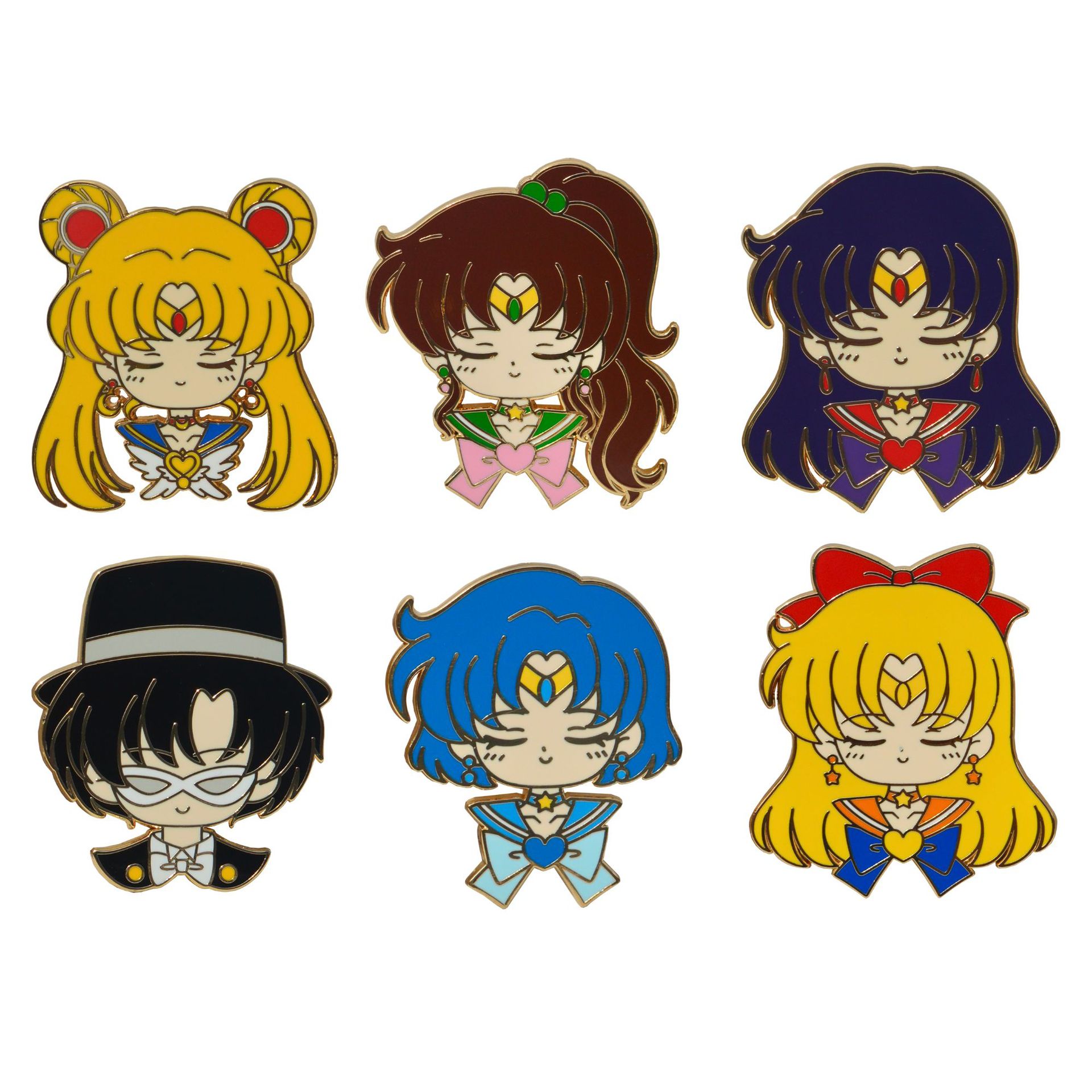 Sailor Moon Crystal anime pin 3pcs a set