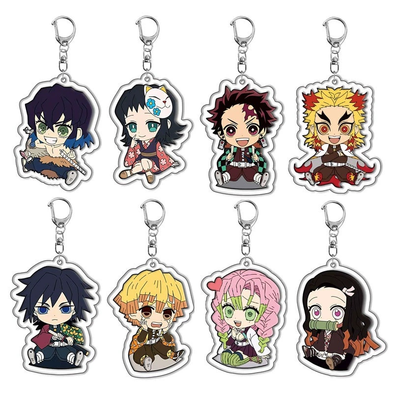 Demon slayer kimets anime keychain