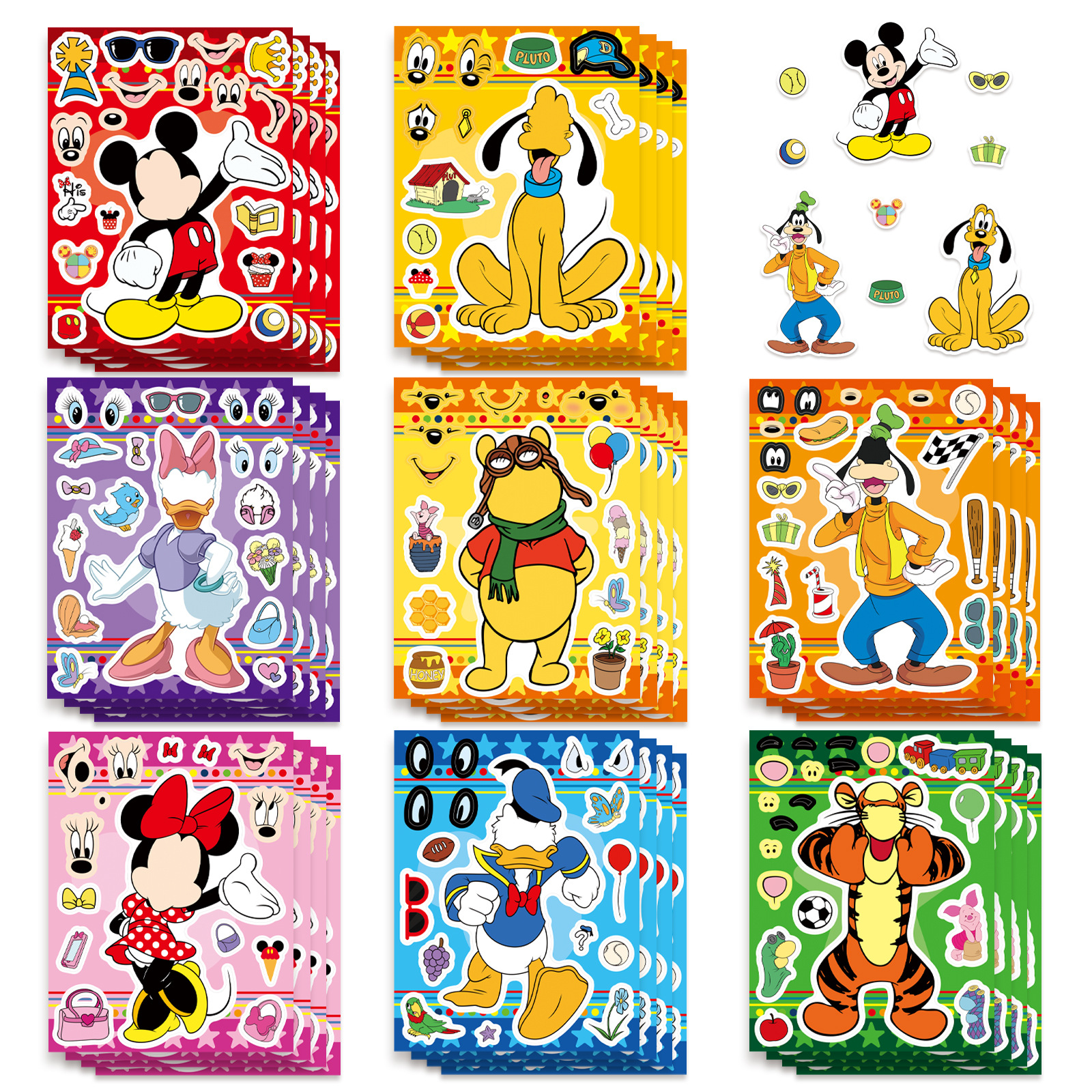 Disney anime stickers 8pcs a set