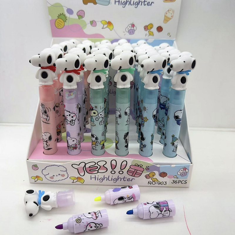 Snoopy anime highlighter 36pcs a set