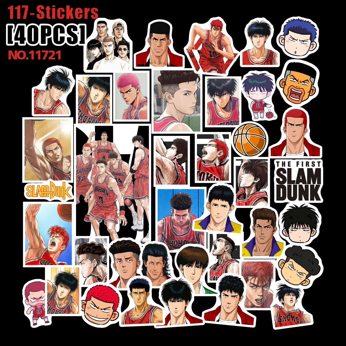 slam dunk anime stickers 40pcs a set 2 pcs