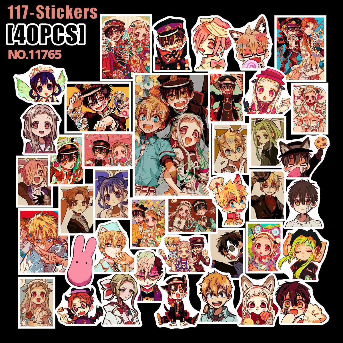 Toilet-bound hanako-kun anime stickers 40pcs a set 2 pcs