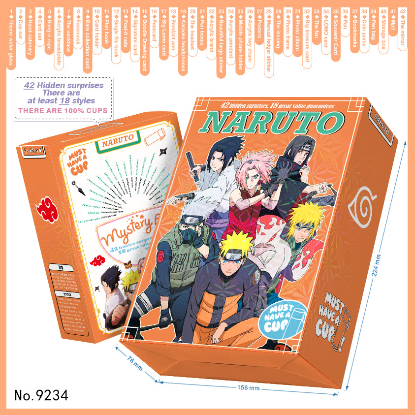 Naruto anime stationery set