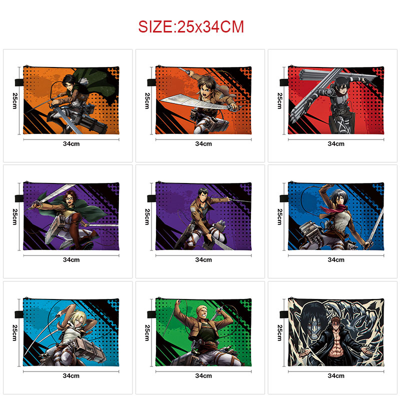 Attack on Titan anime A4 bag