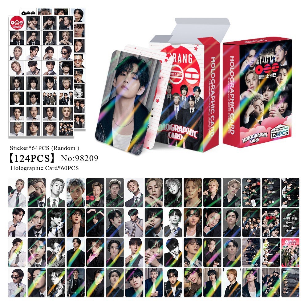 BTS anime lomo cards price for a set of 124pcs