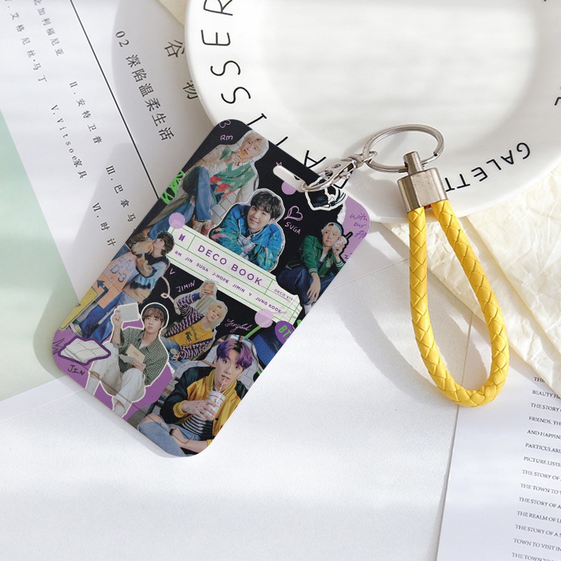 BTS anime card holder