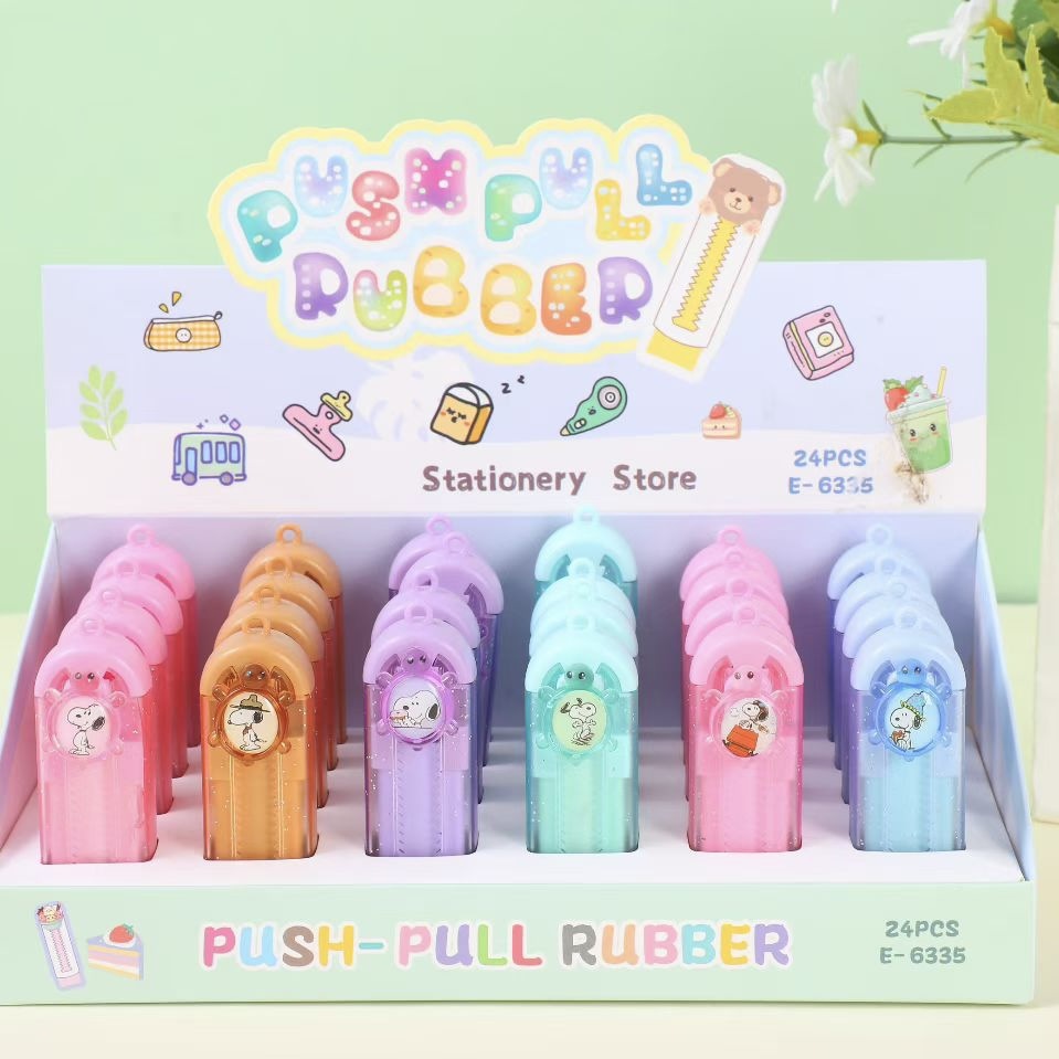 Snoopy anime eraser 24pcs a set