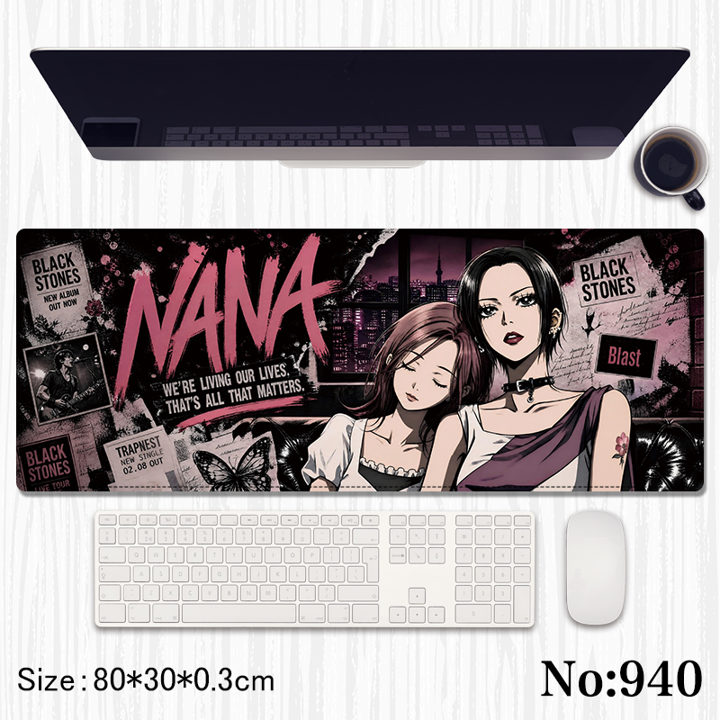 NANA anime mouse pad 80*30*0.3cm