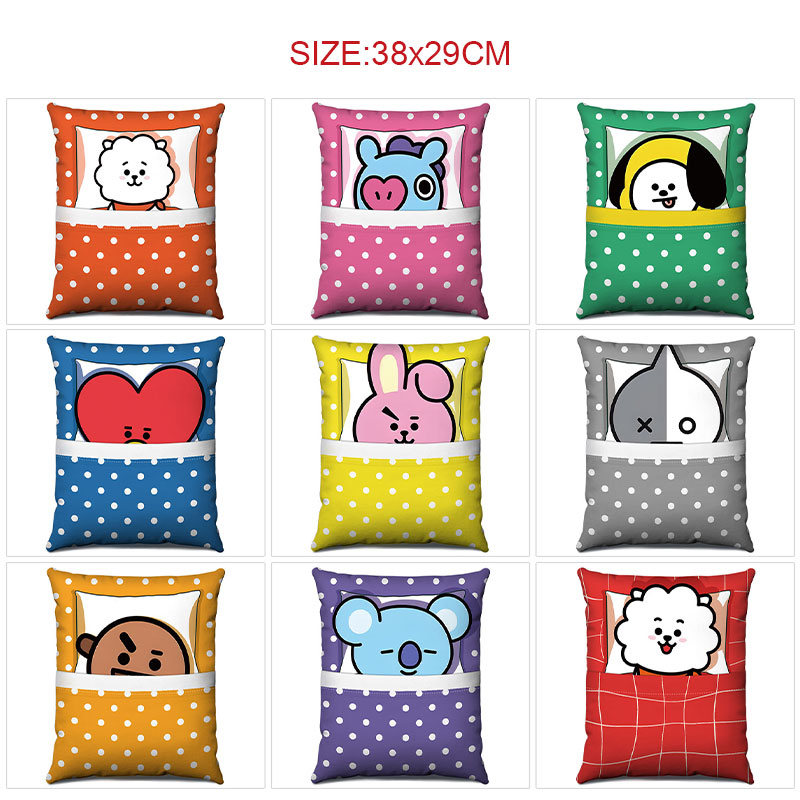 BTS anime cushion 29*38cm