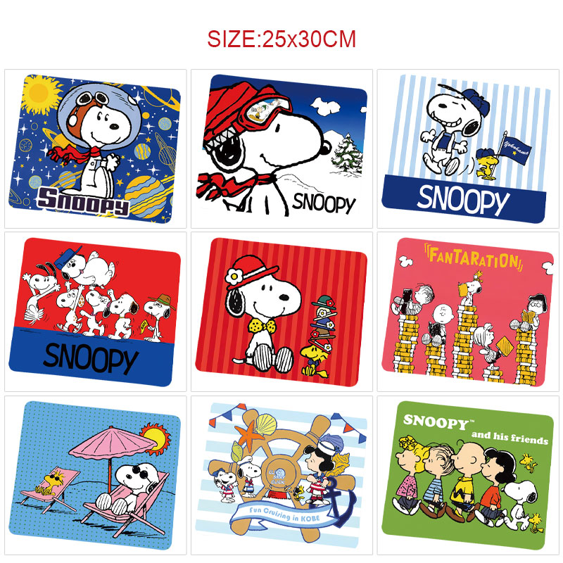 Snoopy anime mouse pad 25*30cm
