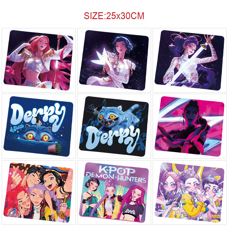 Kpop demon hunters anime mouse pad 25*30cm