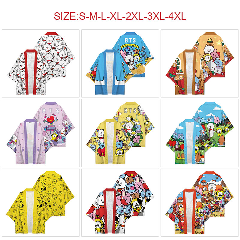 BTS anime kimono