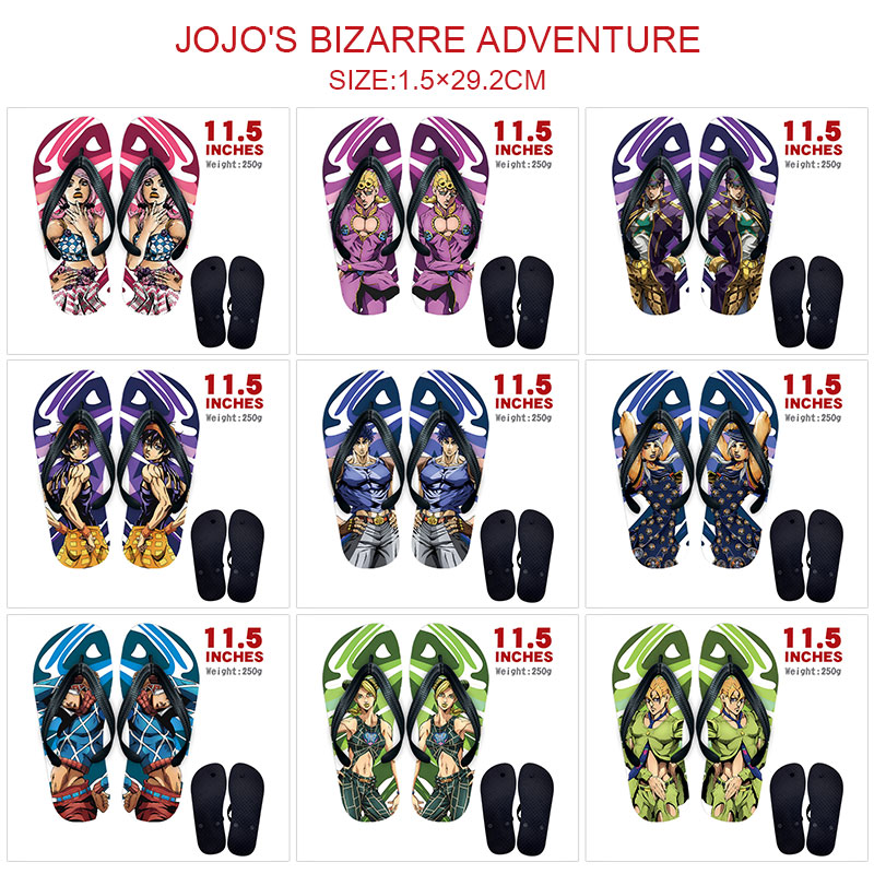 JoJos Bizarre Adventure anime flip flops shoes slippers a pair