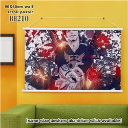 One Piece White Plastic rod Cloth painting Wall Scroll 60X90CM BH210