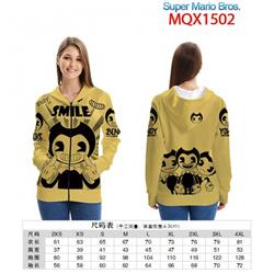 Super Mario Bros Full color zipper hooded Patch pocket Coat Hoodie 9 sizes from XXS to 4XL MQX1502