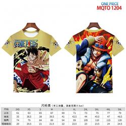 One Piece full color short sleeve t-shirt 9 sizes from 2XS to 4XL MQTO-1204