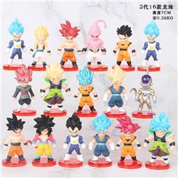 Dragon Ball a set of sixteen Bagged Figure Decoration Model 7CM 0.26KG