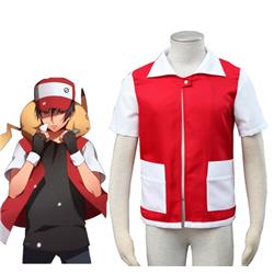 Pocket Monster Pokmon Special Red Coat Anime Cosplay Costume XXS XS S M L XL XXL XXXL 7 days prepare
