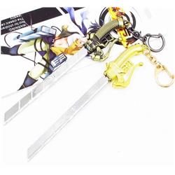attack on titan anime weapon keychain