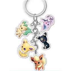 pokemon anime double side acrylic keychain