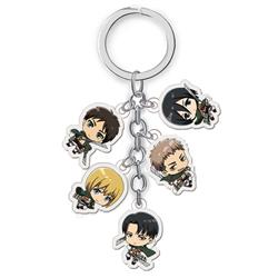 attack on titan anime double side acrylic keychain