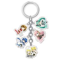 miku.hatsune anime double side acrylic keychain