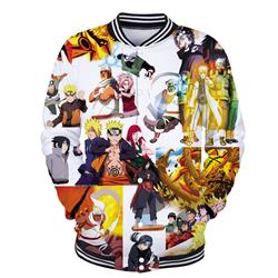 naruto anime 3d printed baseball hoodie xs to 4xl