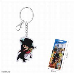 One Piece Dracule Mihawk Acrylic keychain pendant price for 5 pcs