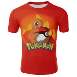 pokemon anime 3d printed tshirt 2xs to 4xl