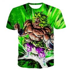 dragon ball broly anime 3d printed tshirt 2xs to 4xl