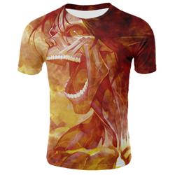 attack on titan anime 3d printed tshirt 2xs to 4xl