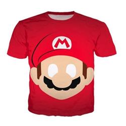super mario anime 3d printed tshirt 2xs to 4xl