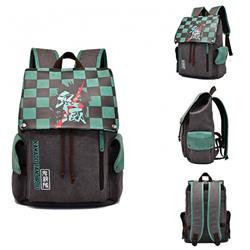 Demon Slayer Kimets Washed canvas high quality PU backpack bag
